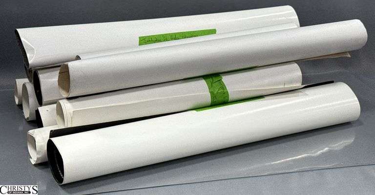 14 - Bag of Posters, Automobile Race Related Mostly, Some Poster Prints With Signatures image