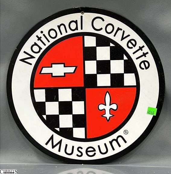 Reproduction Metal National Corvette Sign 14" image