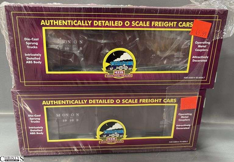 2 MTH Monon 40' USRA Single Sheathed Boxcars, # 20-93391 image