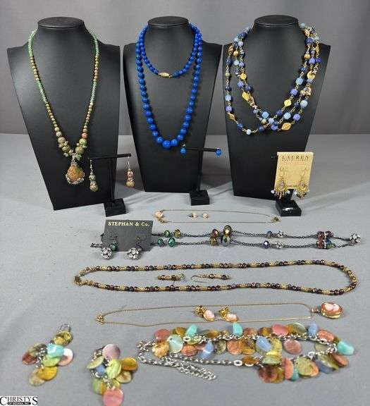 8 Matching Necklace and Earrings Sets image