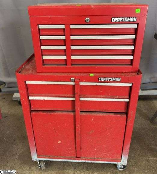 2pc Craftsman Tool Box No Keys Has Some Contents image