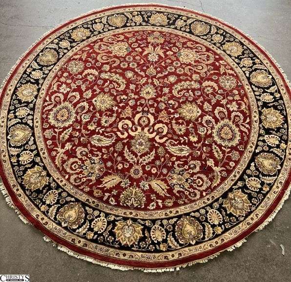 8' Round Decorator Area Rug - image