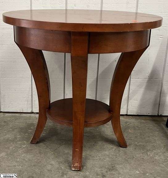 Contemporary Round Side Table - 28" x 26" - some scuffing image