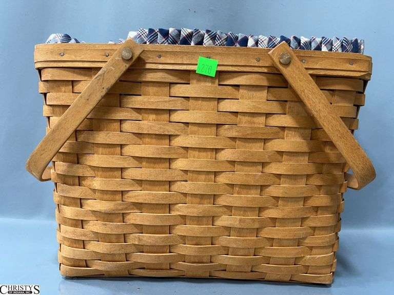 Longaberger Magazine Basket Combo 1999 image