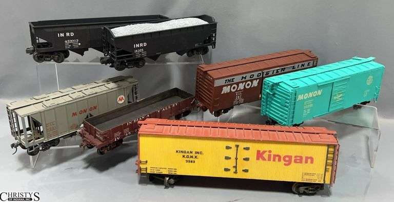 Unboxed IN RD, Monon, Hoppers and Gondolas, Boxcars image
