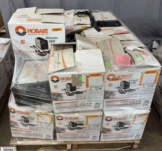 Pallet of Defective Hobart Welders 160i Approx 18 Total image