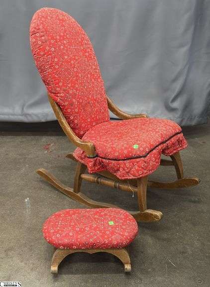 Sewing Rocking Chair and Foot Rest image