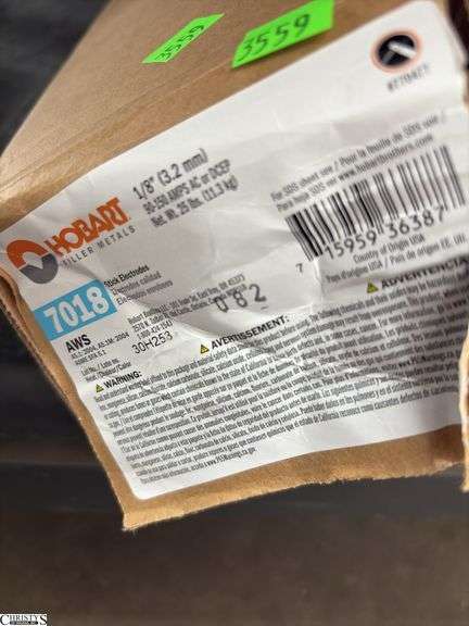 Hobart Stick Electrodes, Store Returns