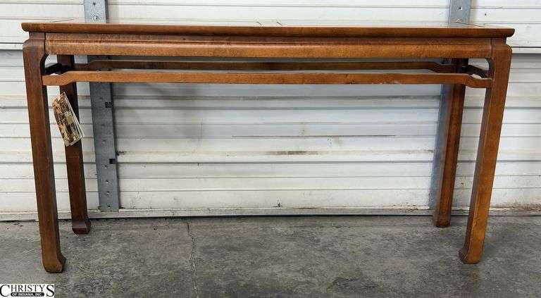 Hammary Lotus Glass Top Console Table - 52" x 14" x 28" image