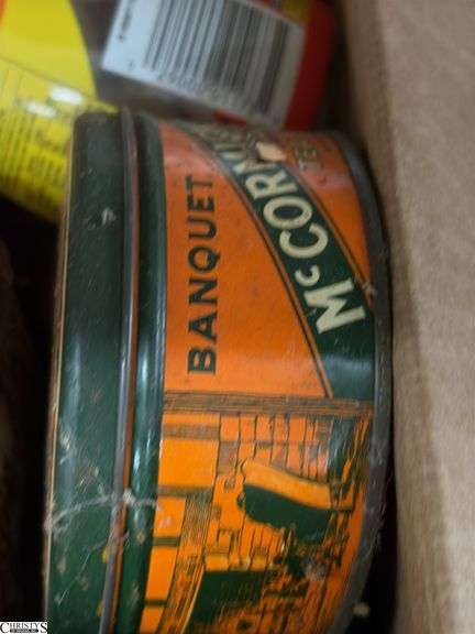 Empty Tins Assortment, Some Old, Some Reproduction