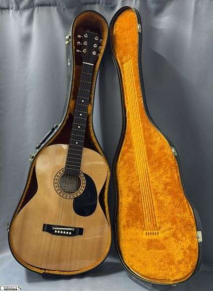 Hohner Model HW200 Acoustic Guitar in Case. From a Local School image
