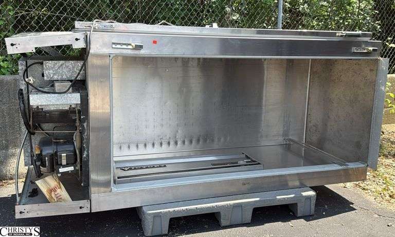 Victory Refrigerator on Its SIde, Door Removed, Untested as it sits 37x38x85" image