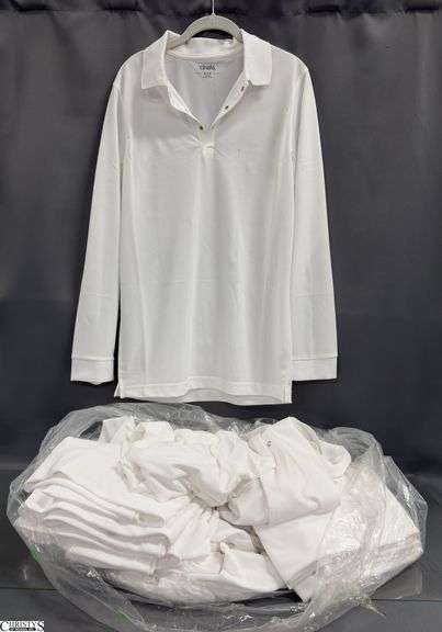 White Cintas Size Small Long Sleeve Uniform Shirts image