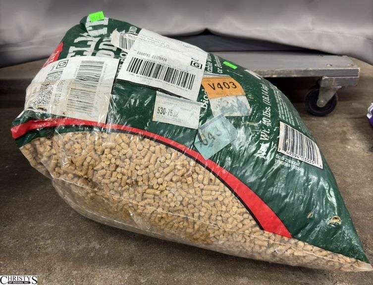 Opened and Taped Bag of Horse Feed image