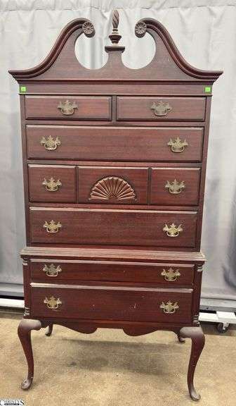 7 Drawer Highboy Chest - 35.5" x 19" x 72" image