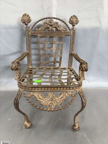 15" Metal Decorative Chair image