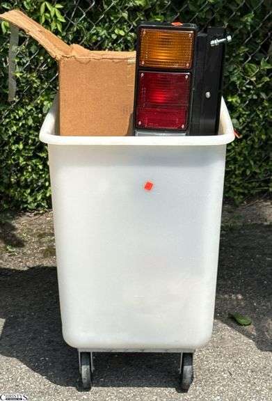 Rolling Dry Goods Bin With Contents, Lights, and Others Tubing and Parts image