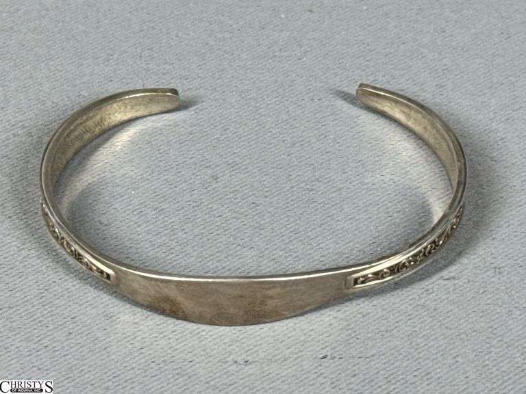 Reed and Barton Sterling Silver Cuff Bracelet image