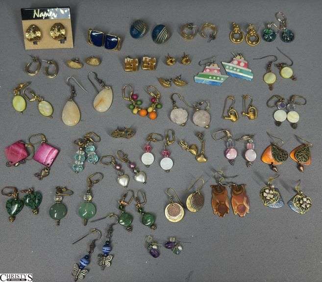 35 Pairs of Costume Jewelry Earrings image