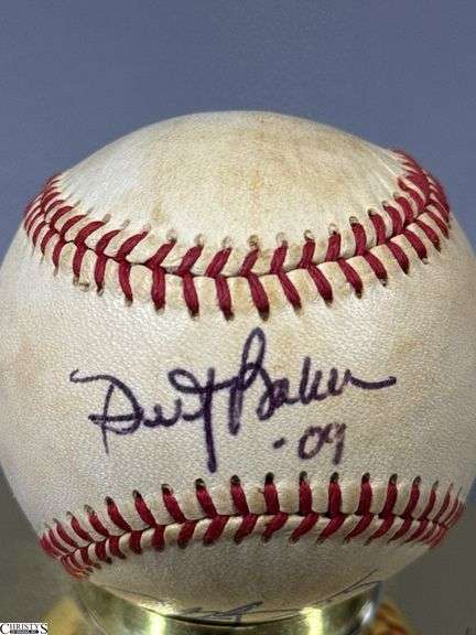 Red's Autographed Baseball Includes Jeff Brantley, Chris Dickerson, Dusty Baker, George Grande and Yonder Alonzo