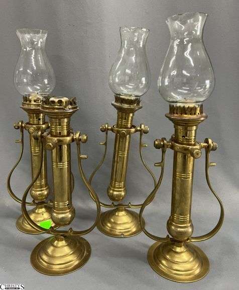 4pcs Nautical Brass Candle Sticks image
