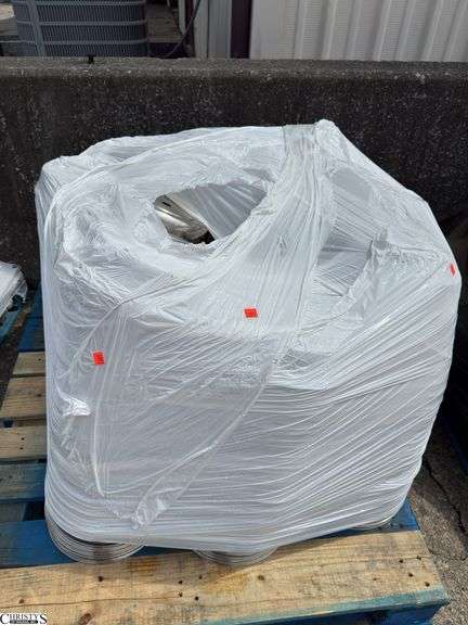 Pallet of Metal Dinner Plate Covers image
