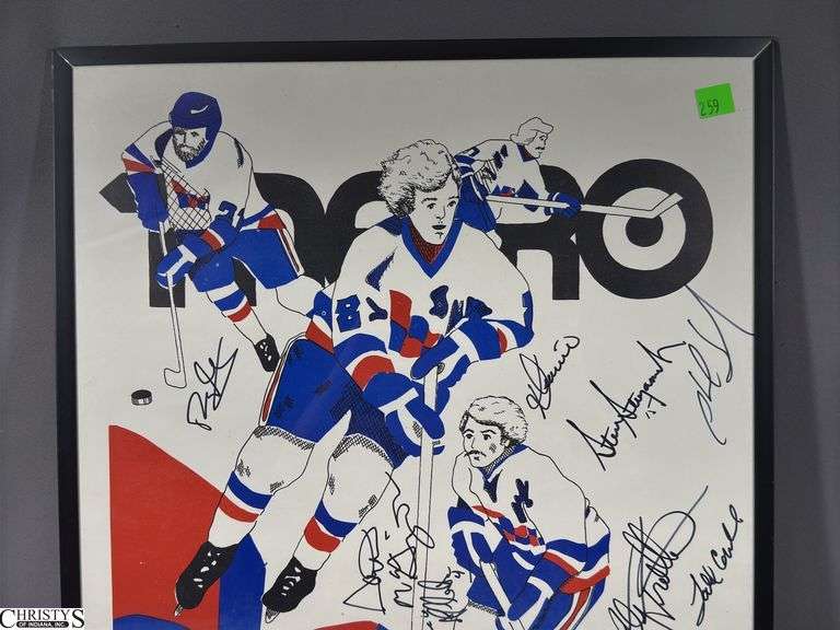Autographed Checkers Poster 16x20.  Metro / Checkers Poster Night March 27, 1982