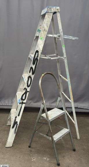 2pcs, Werner 6ft and Small Step Stool image