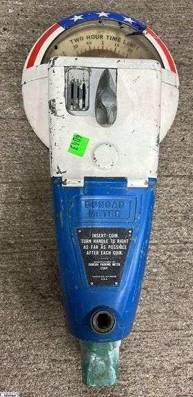 Metal Parking Meter Top 18" Tall image