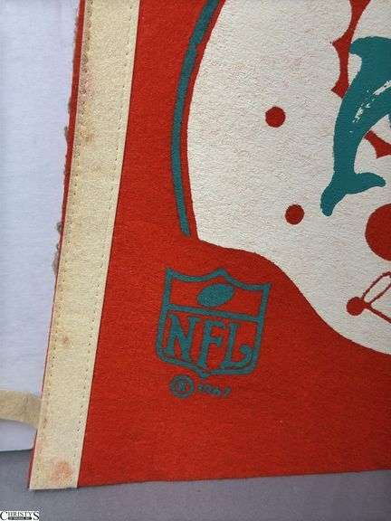Miami Dolphins NFL Pennant Dated 1967