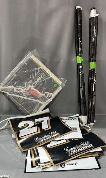 Canadian Club Racing Flag Banner, and Racing Dangler Not Opened image