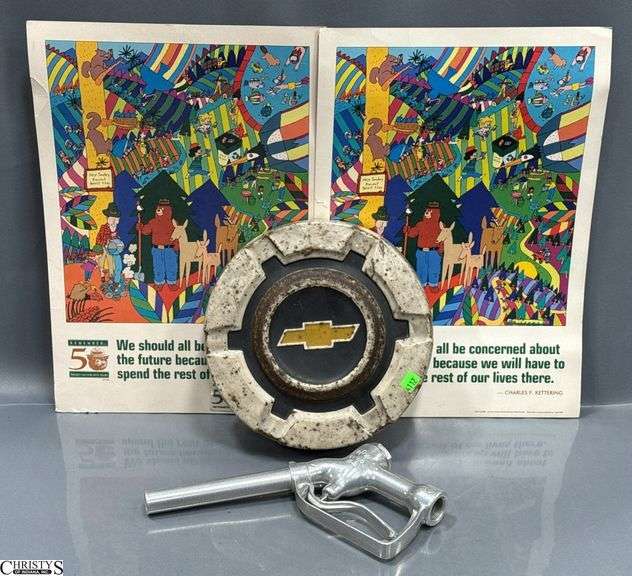 Forrest Service Posters 13x18.5", Gas Nozzle, Chevy Hub Cap image