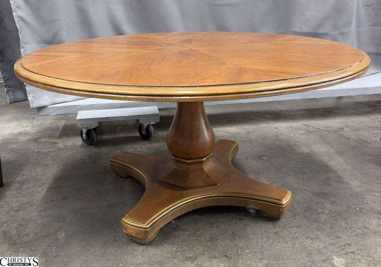 Henredon Pedestal Coffee Table - 32" x 16" image