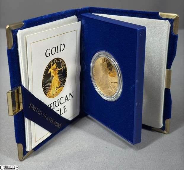 Gold American Eagle One Ounce Bullion Coin in Box image