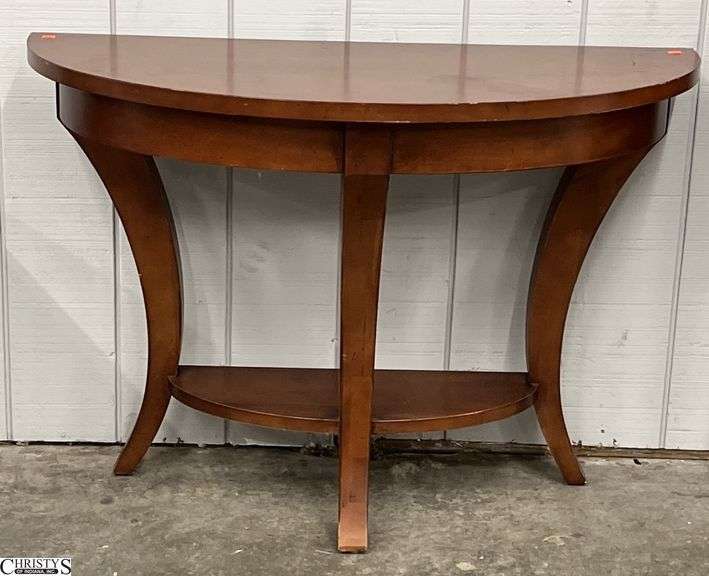 Contemporary Demilune Console Table - 44" x 18" x 31" image