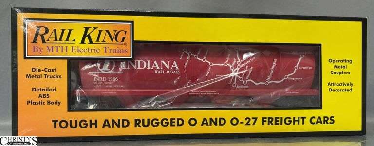 Rail King Indiana Railroad 4 Bay Cylindrical Hopper Car 30-75649 image