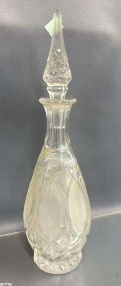 Large Apothecary Jar, Tall Decanter 15.5", Compotes, Fish Bottle, Dish
