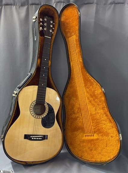 Hohner Model HW200 Acoustic Guitar in Case. From a Local School image