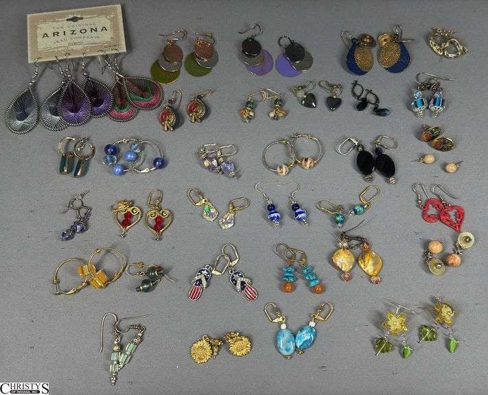 35 Pairs of Costume Jewelry Earrings image