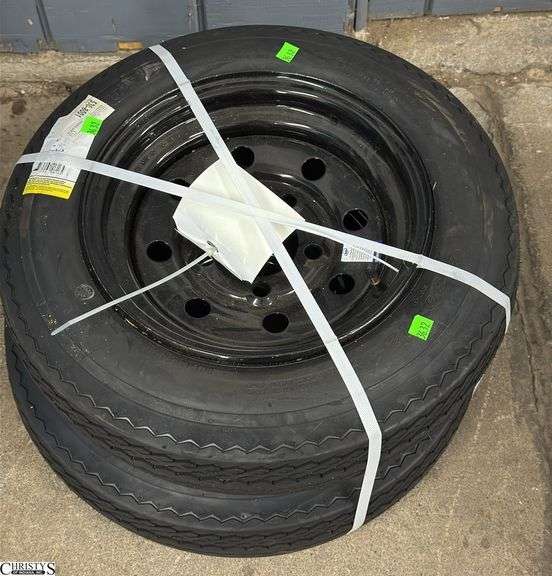 Pair of 4.80-12 Wheel and Tires image