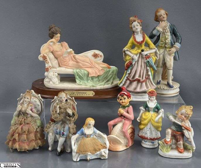 Made In Occupied Japan and Other Figurines Some Wear, 4" Tallest image