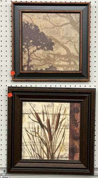 2 pcs Printed Wall Art Largest 17.5x17.5 image