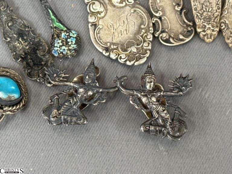 Sterling Silver Pieces, Spoons, Damaged Rings