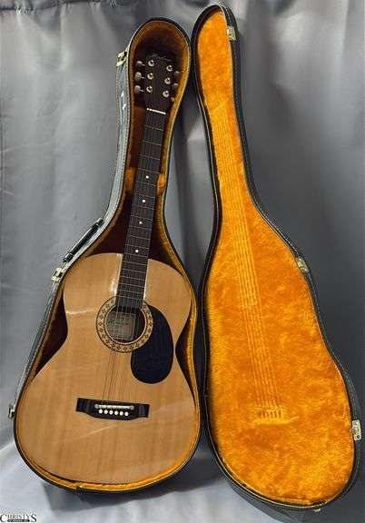Hohner Model HW200 Acoustic Guitar in Case. From a Local School image