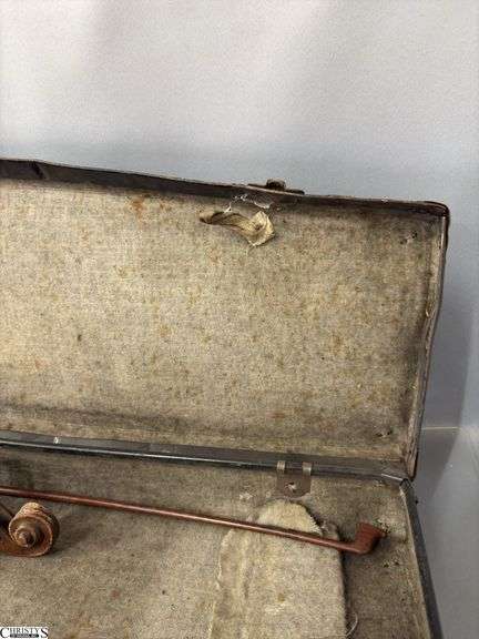 Small String Instrument In Box, Lots of Wear and Missing Parts 19.5" Total Length