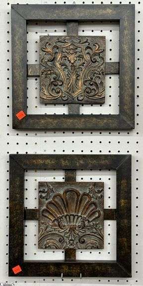 2 pcs Metal Wall Art 13x13 image
