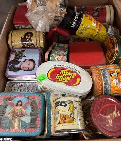Empty Tins Assortment, Some Old, Some Reproduction image
