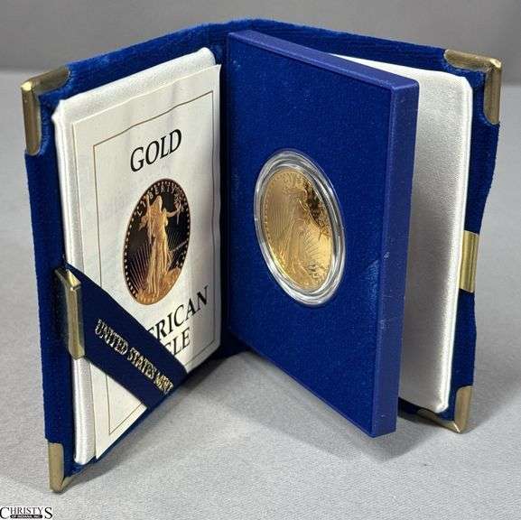 Gold American Eagle One Ounce Bullion Coin in Box image