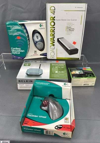 Logitech Wireless Mice, Portable Scanner, Belkin, Garmin image