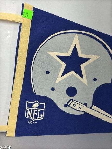 Dallas Cowboys Pennant.  Date is wearing off.